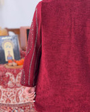 کت زنانه گلاره مخمل خارجی نگین دار با کیفیت اعلا