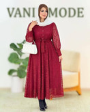 پیراهن زنانه گیپوری شیک با پارچه دانتل